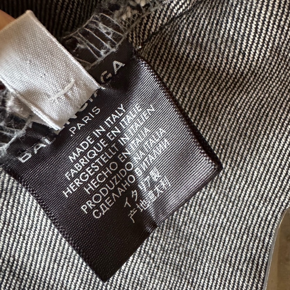 Balenciaga Charcoal Denim Jacket - Picture 8 of 13